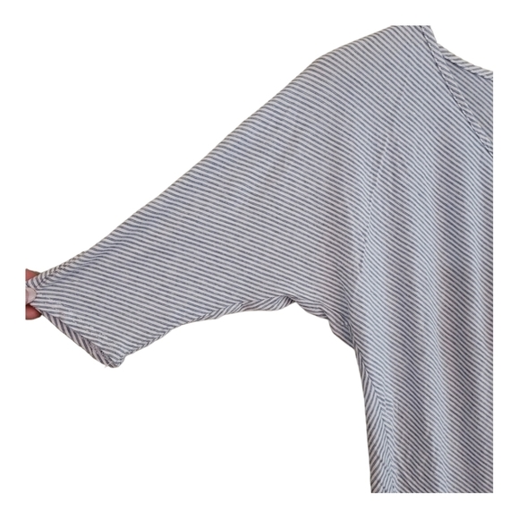 COPY - Green Envelope Cropped 3/4 T-shirt Front Tie Casual Basic Every Day - Picture 3 of 12